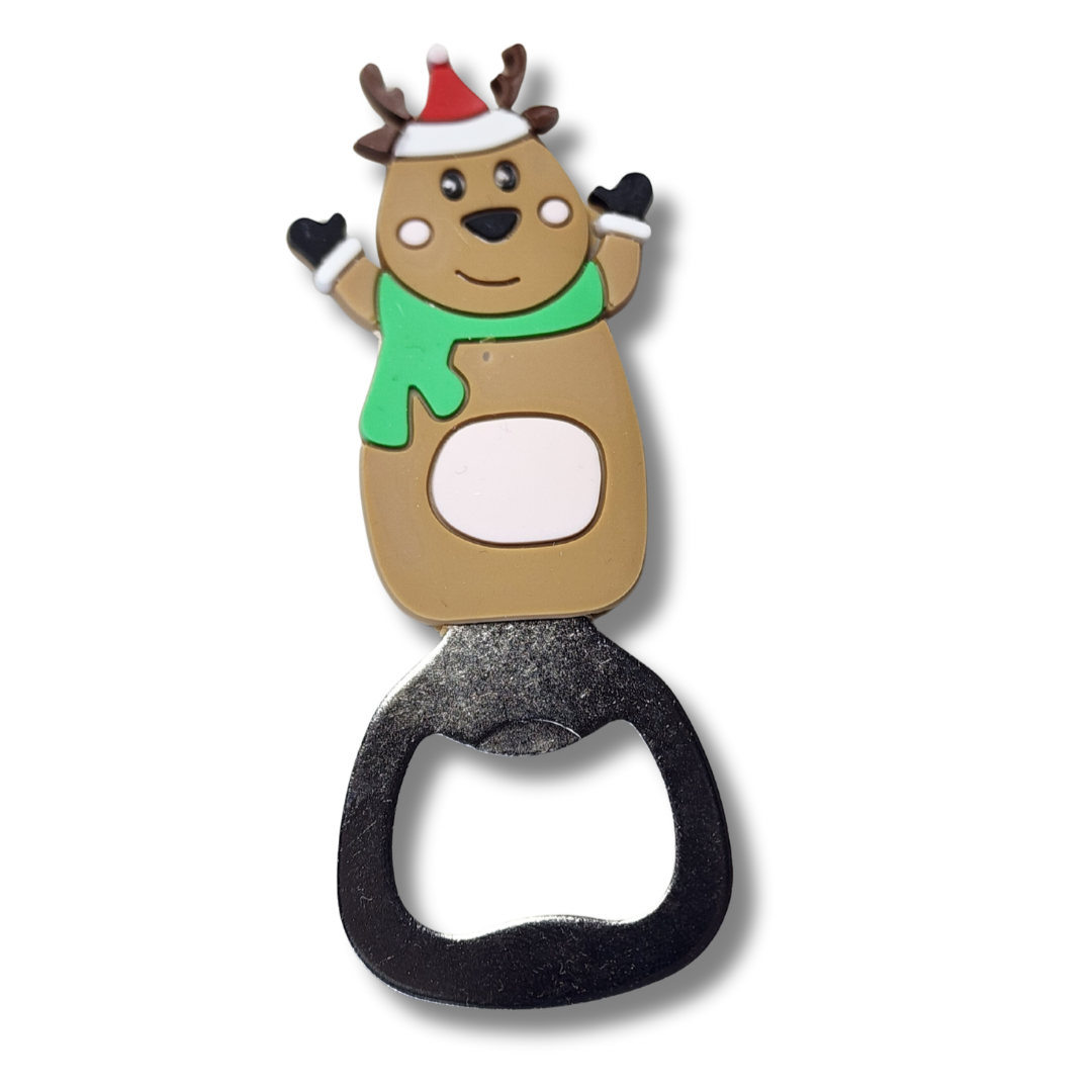 Bottle Opener - Fridge Magnet Christmas