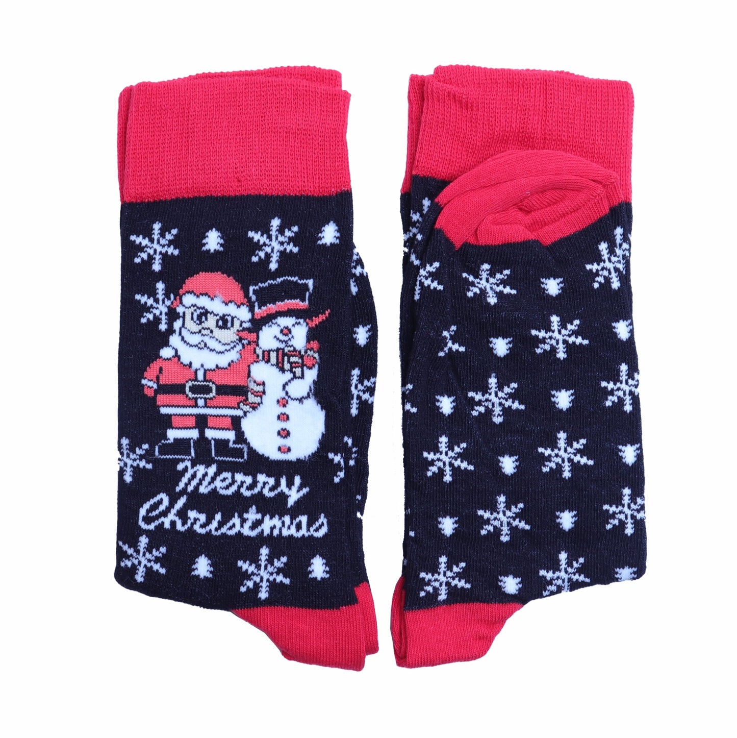 Santa and Snowman Christmas Socks