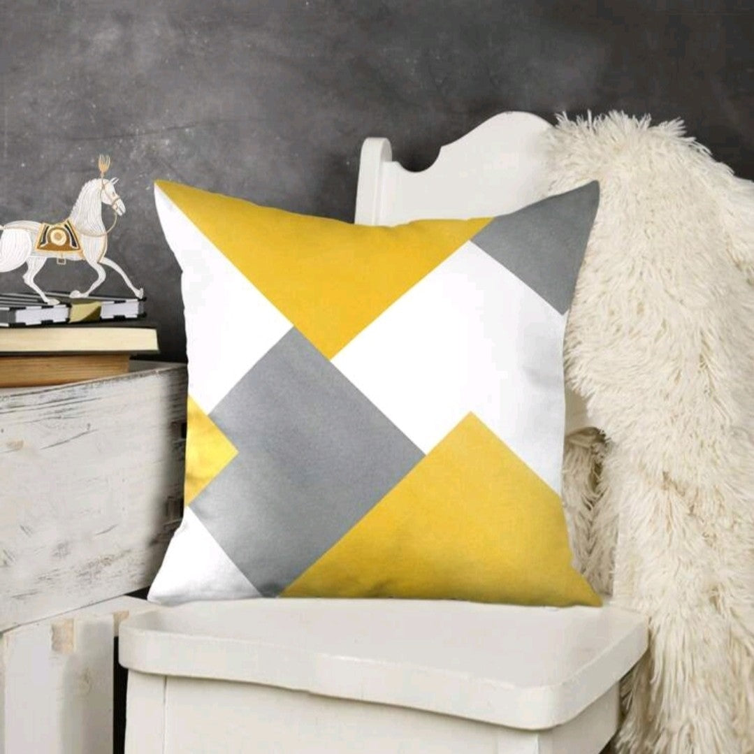 Geometric Pattern Cushion Cover