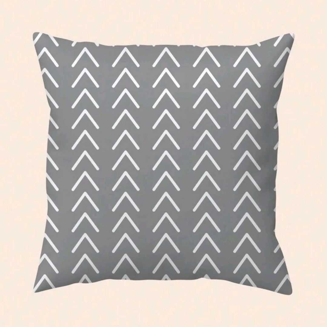 Grey "Home Sweet Home" Pillow Covers