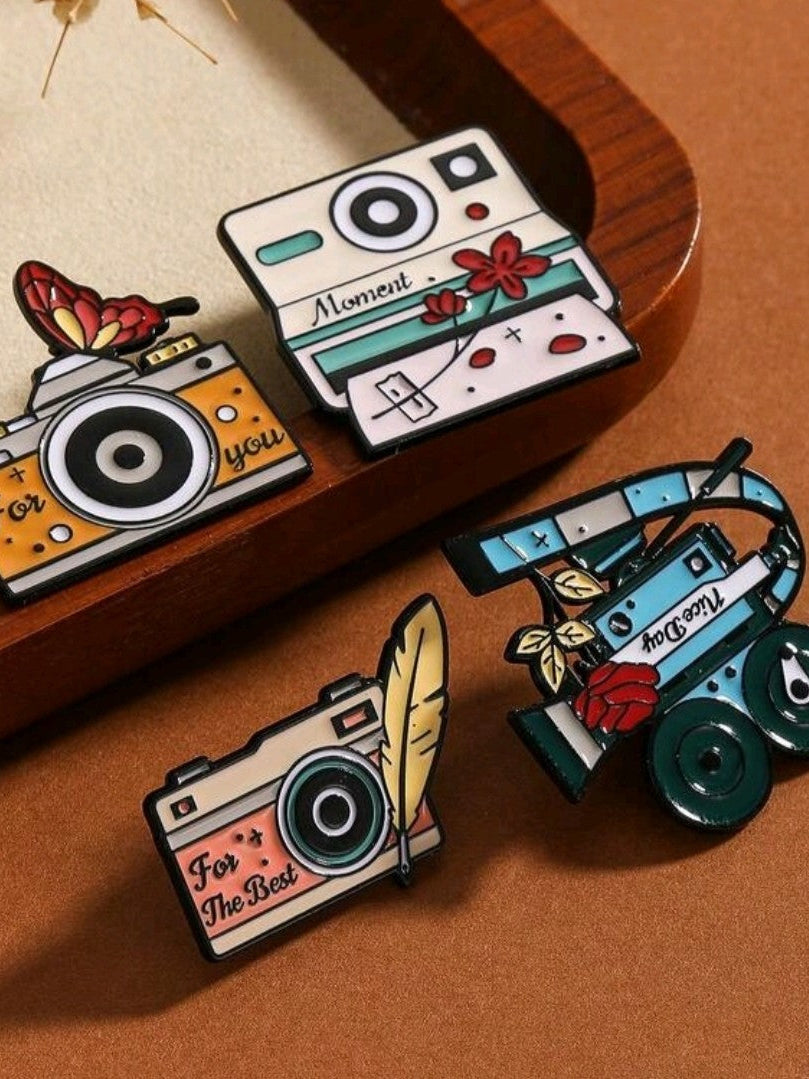 Photography Pins Set of 4