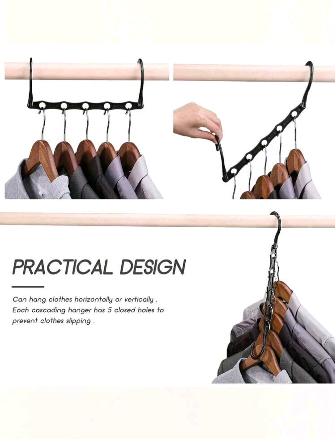 Multi-Functional Space-Saving Magic Hangers