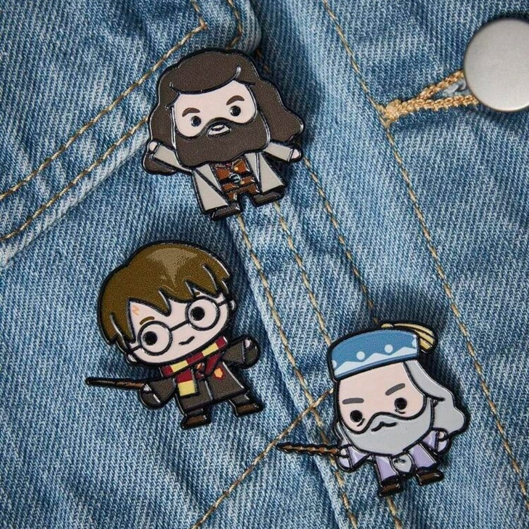 Magical Wizard & Professors Enamel Pin Set of 3