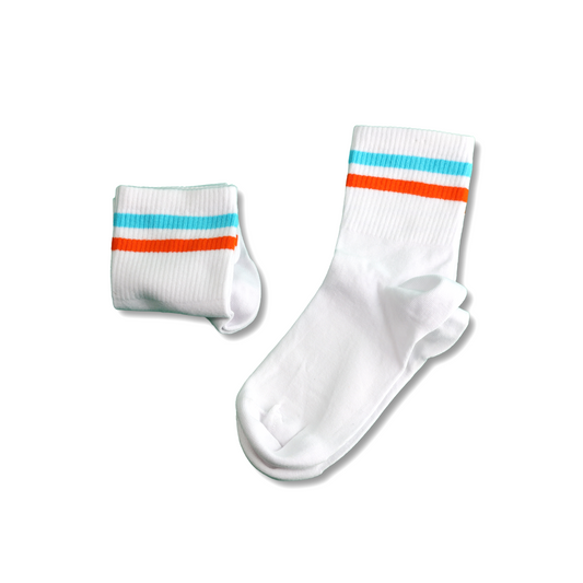 White Socks - With Line Colors