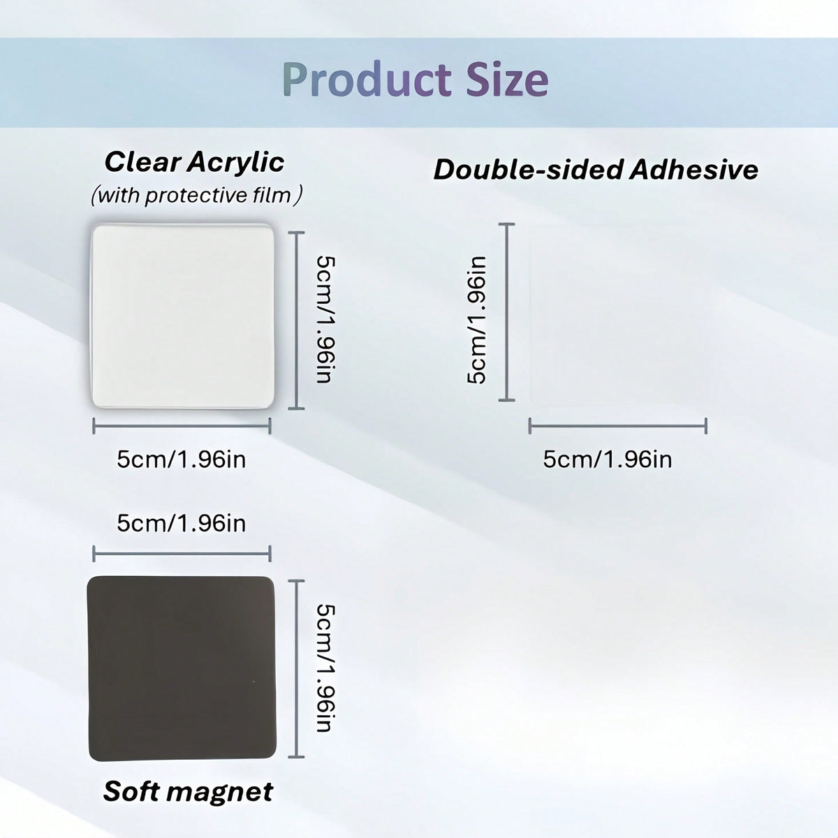 DIY Acrylic Photo Fridge Magnet Kit – Set of 5
