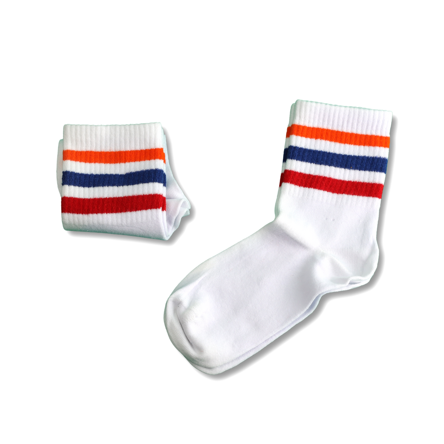 White Socks - With Line Colors