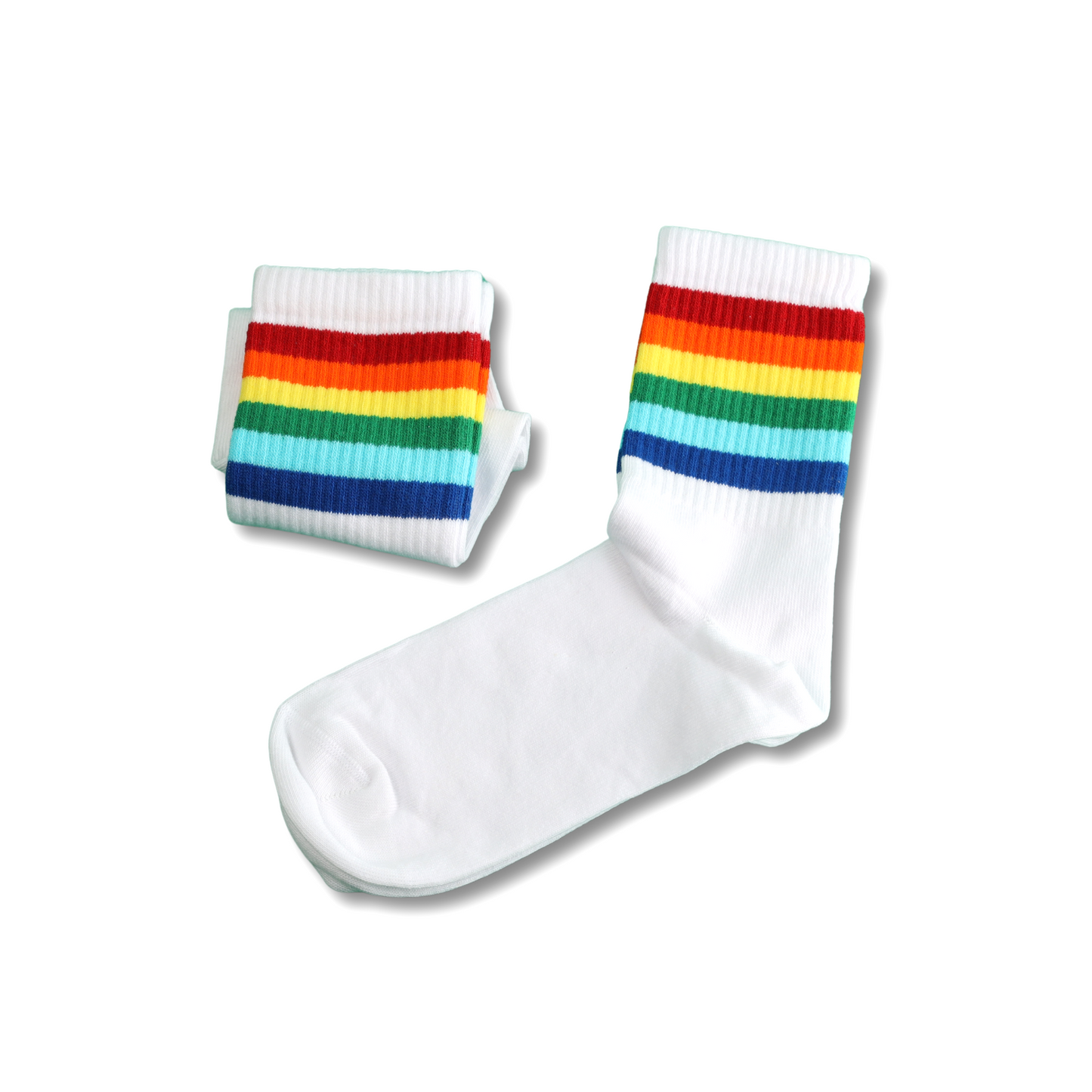 White Socks - With Line Colors