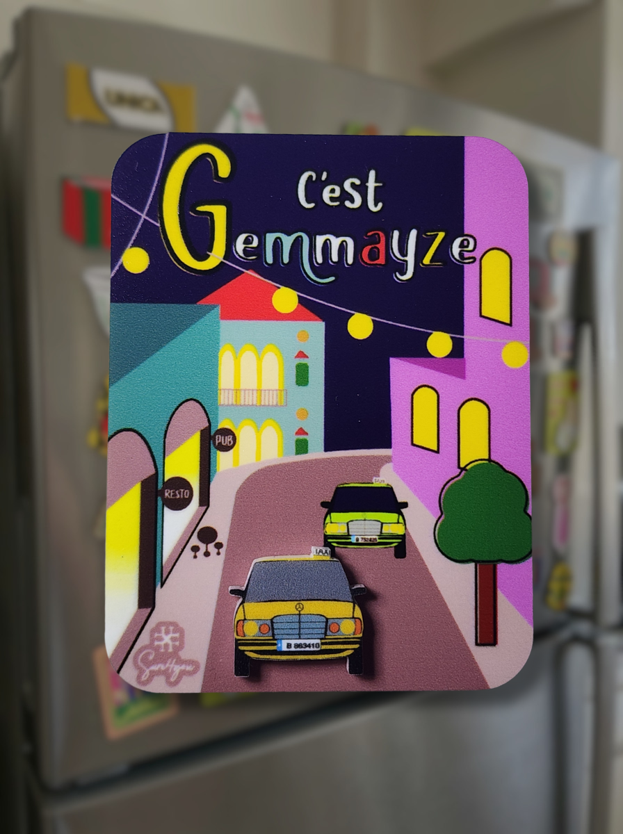 Gemmayze Fridge Magnet