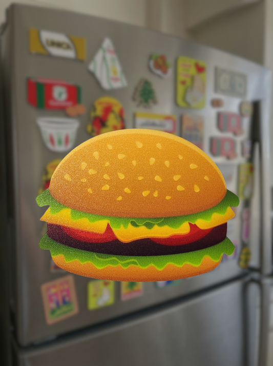 Burger Fridge Magnet