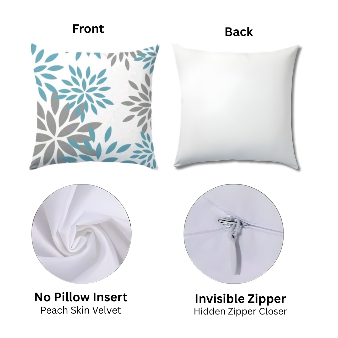 Modern Blue & Grey Decorative Cushion Covers