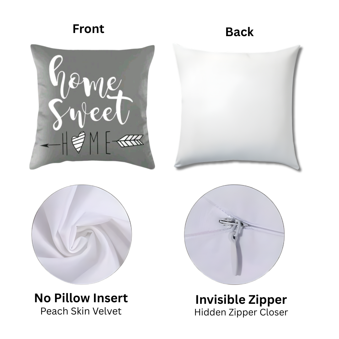 Arrow Heart Geometric Pillow Cover