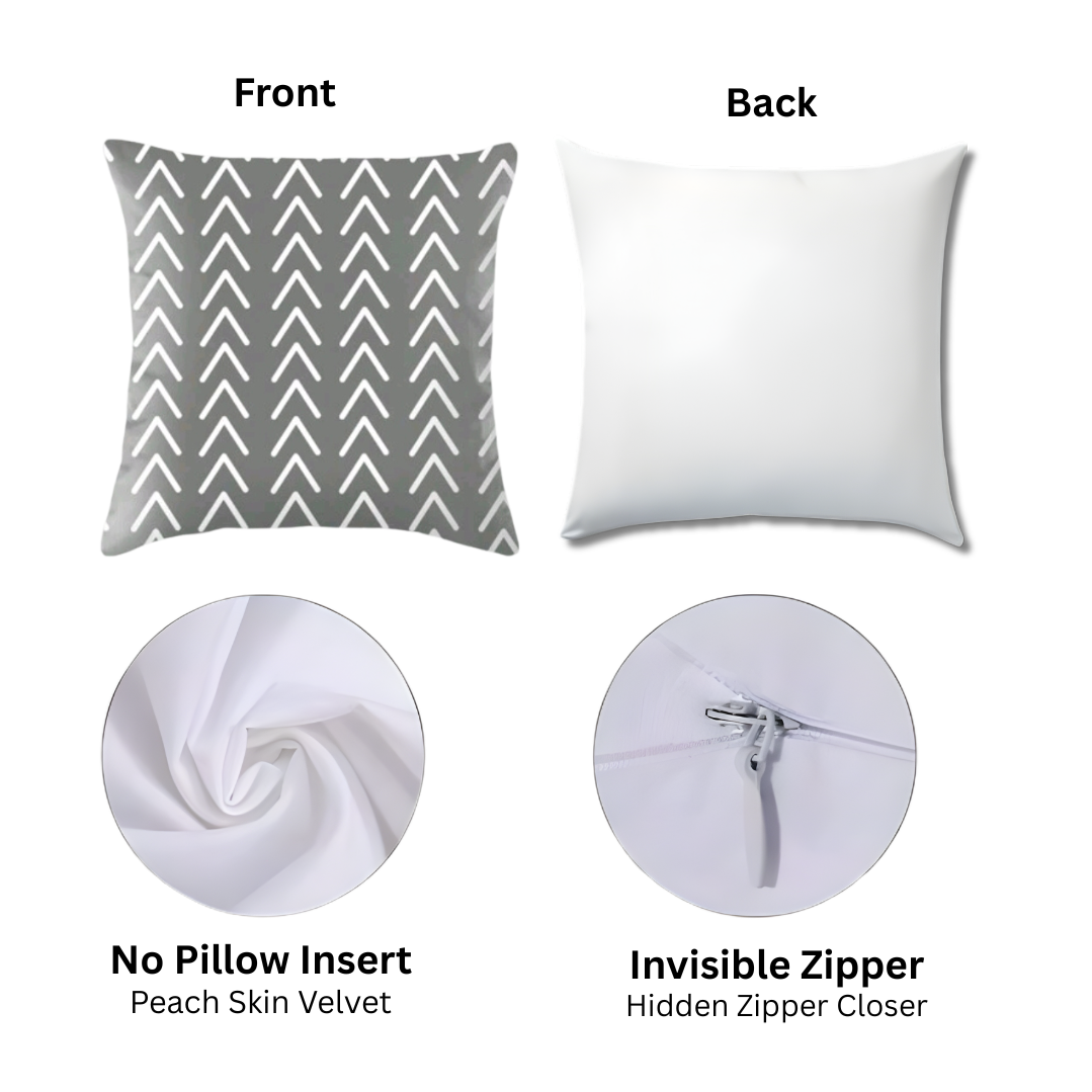 Arrow Heart Geometric Pillow Cover