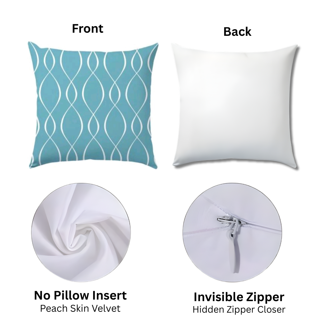Modern Blue & Grey Decorative Cushion Covers