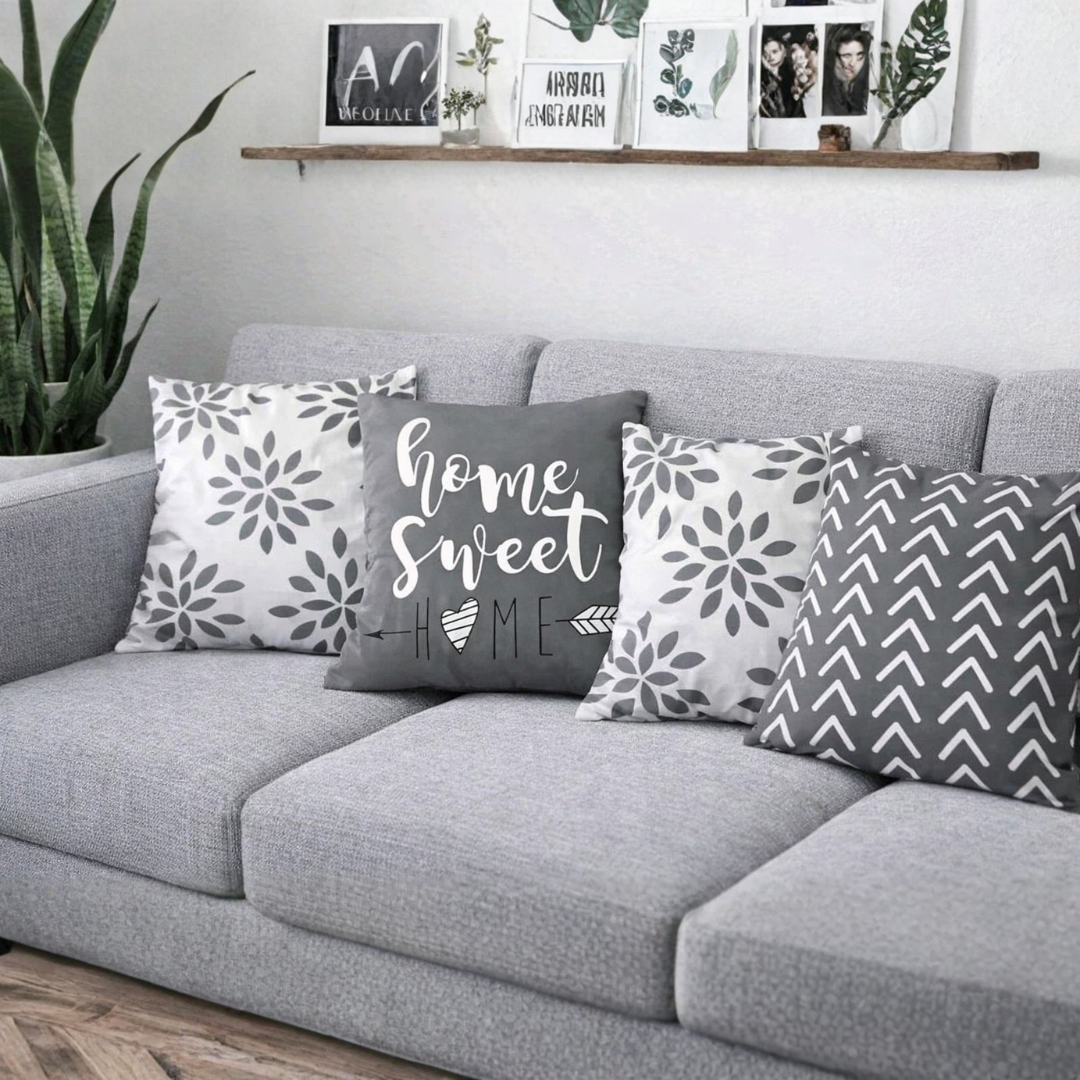 Arrow Heart Geometric Pillow Cover