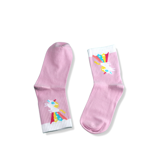 Pink Unicorn Socks