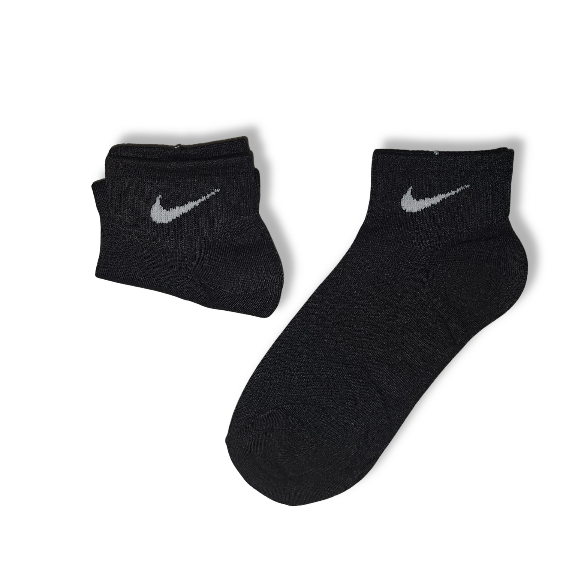 Black nike socks with grey swoosh online