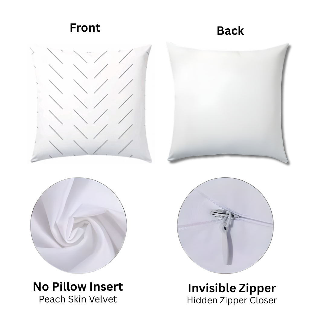 Gray & White "Home" Pillow Covers