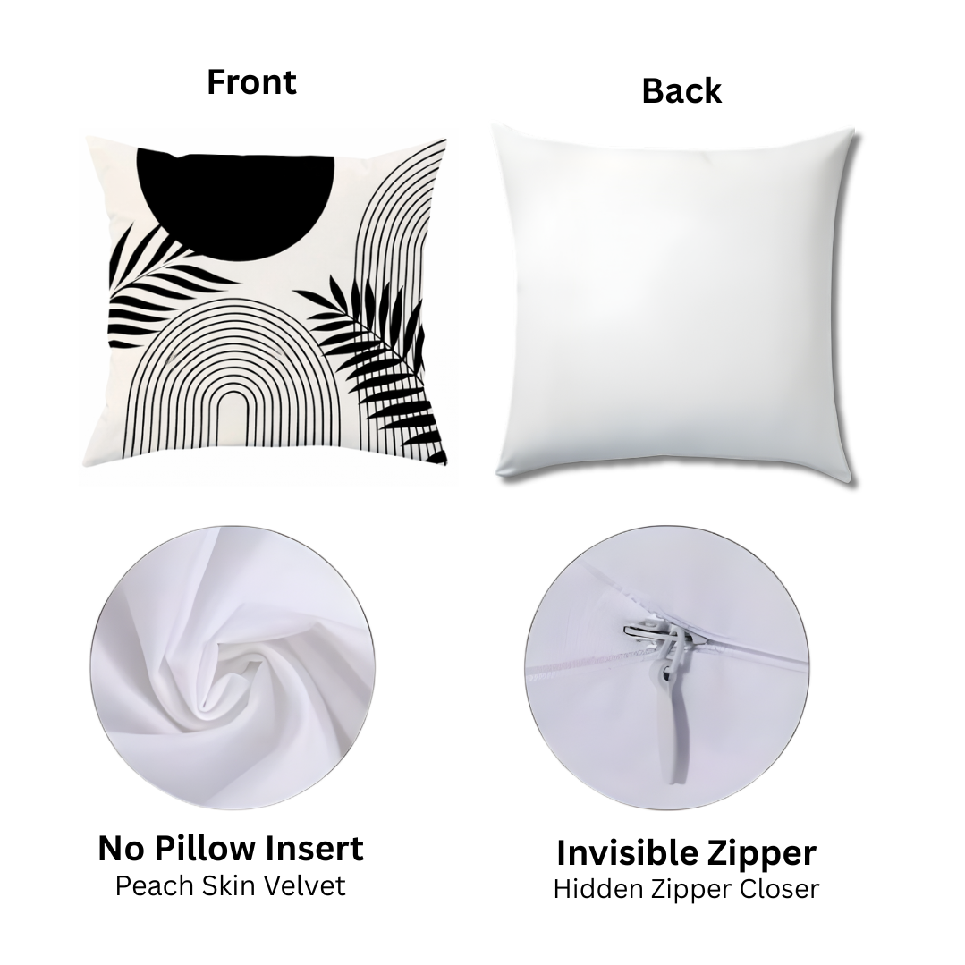 Black & White Modern Pillow Cover