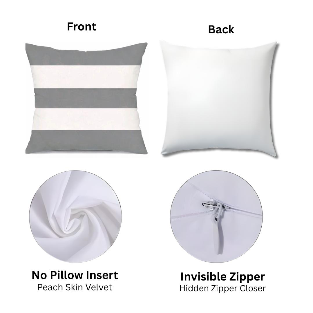 Grey "Home Sweet Home" Pillow Covers