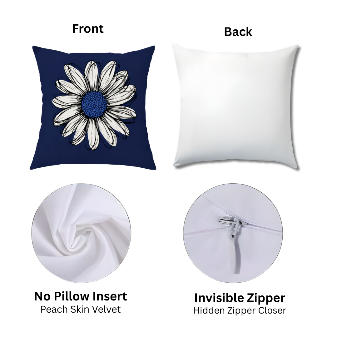 Geometric Floral Pattern Pillow Covers