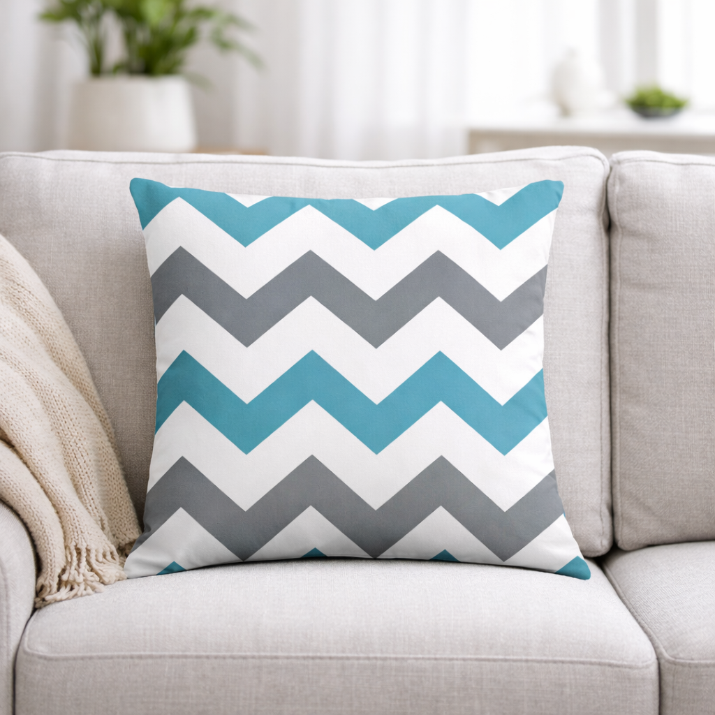 Modern Blue & Grey Decorative Cushion Covers