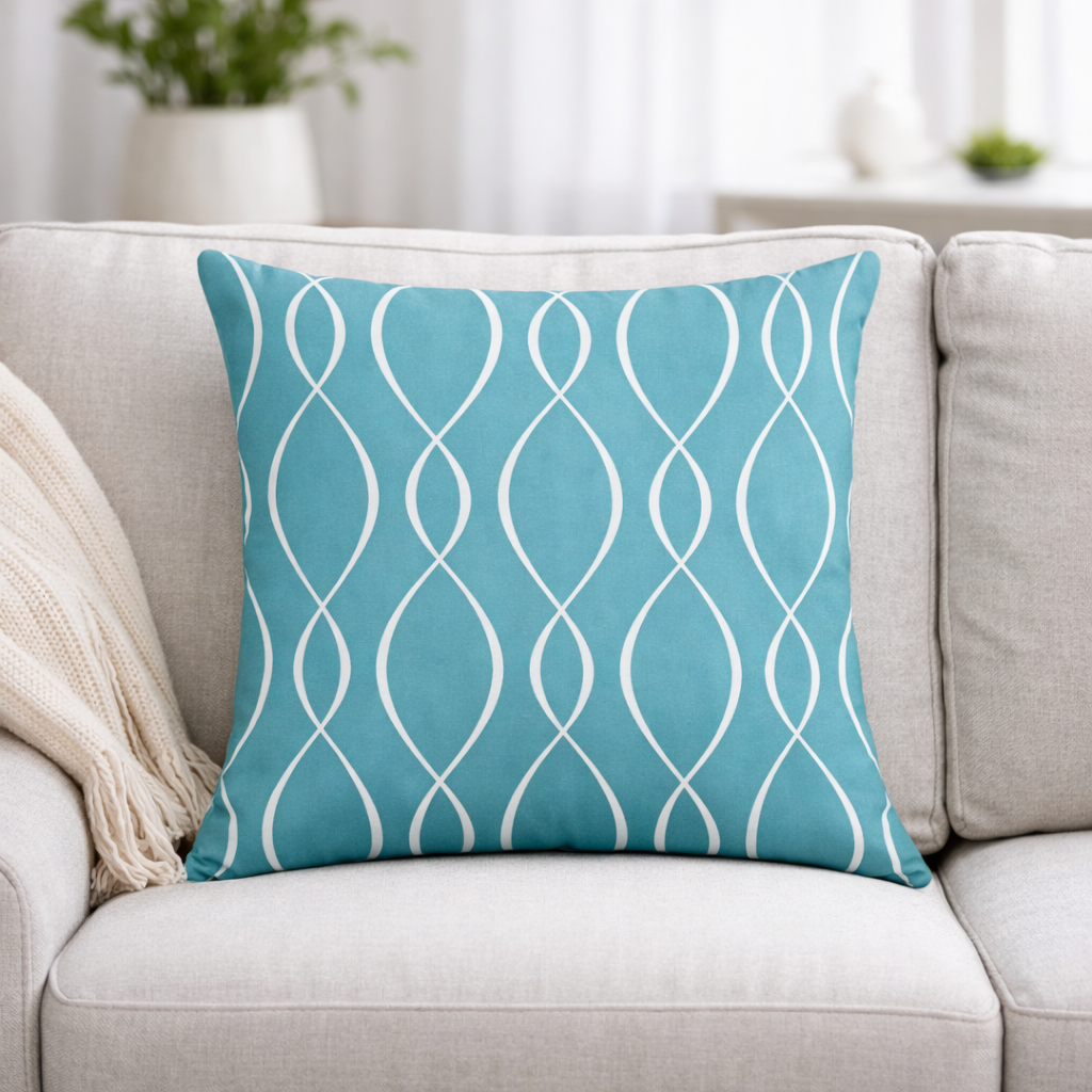 Modern Blue & Grey Decorative Cushion Covers