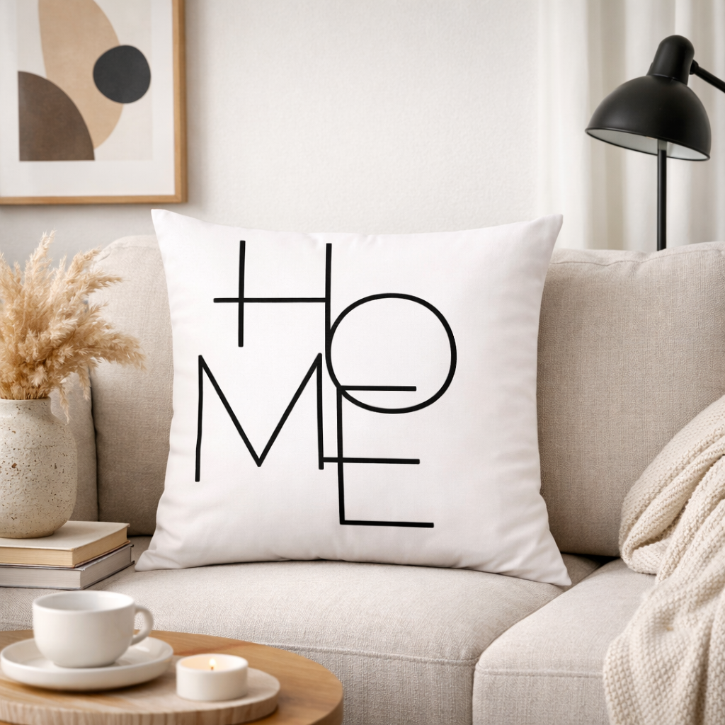 Black & White Arched Line Pillow Covers