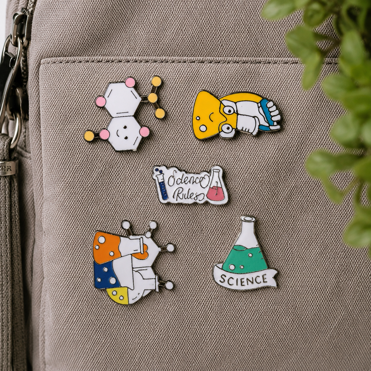 Science Pins Set of 5