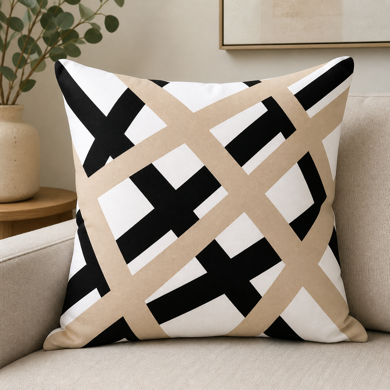 Modern Geometric Cushion Covers Set