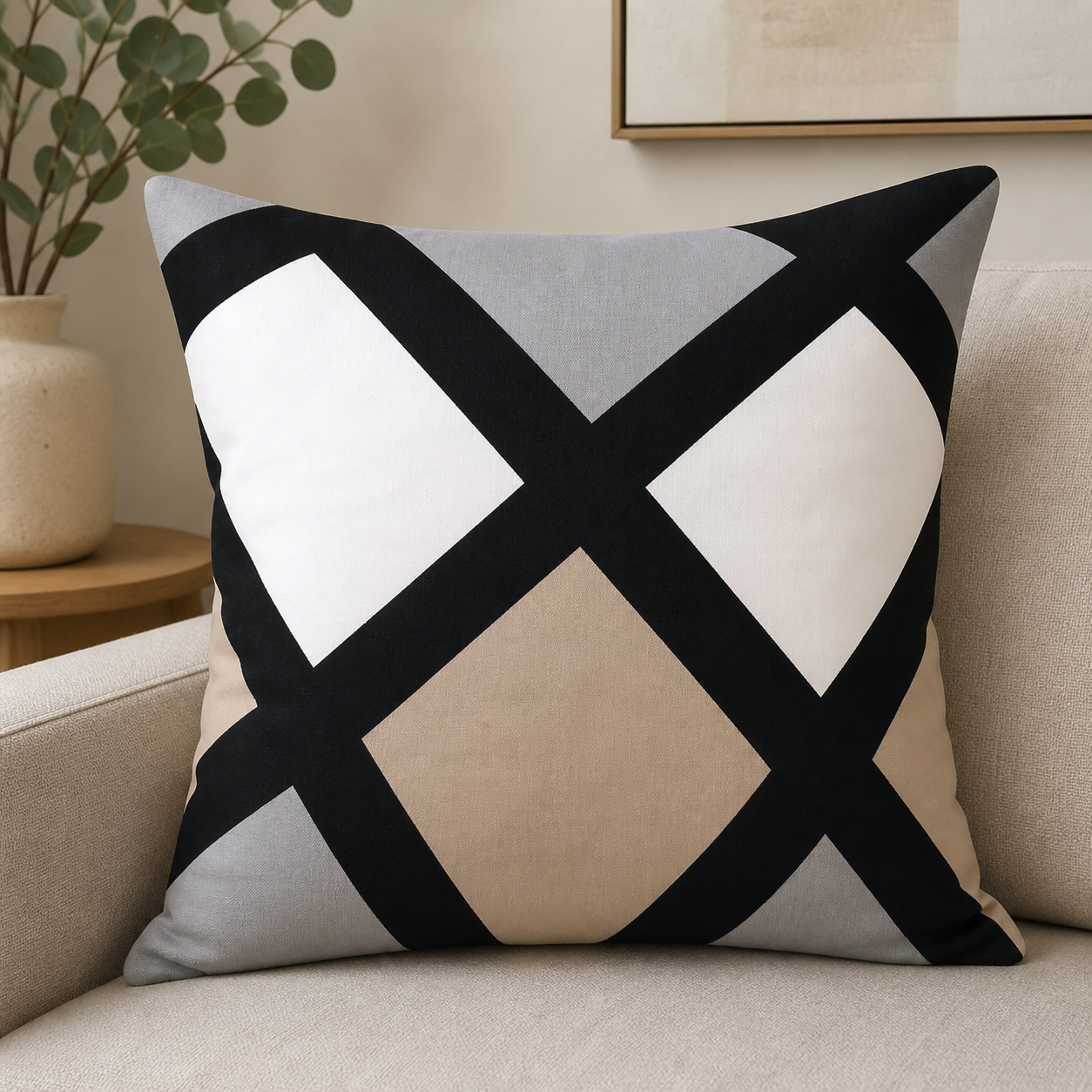 Modern Geometric Cushion Covers Set