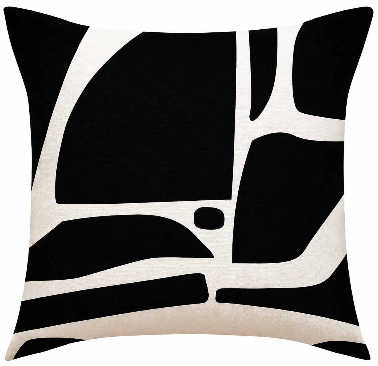 Minimalist Beige & Black Pillow Covers