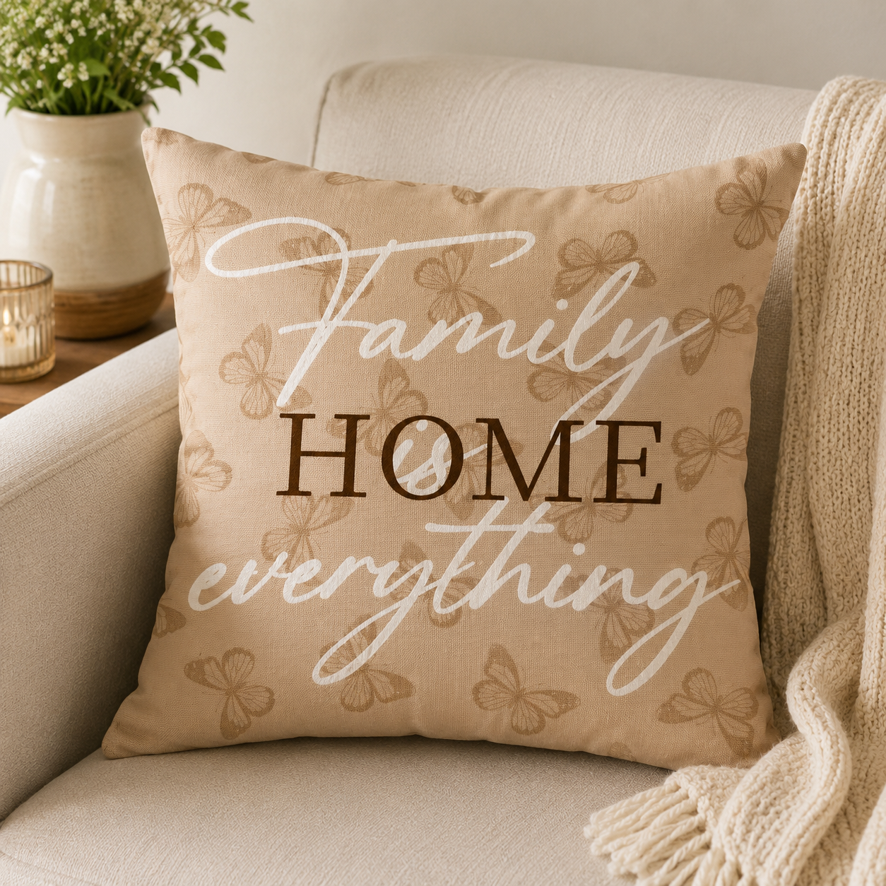 Butterfly Floral Decorative Cushion Covers