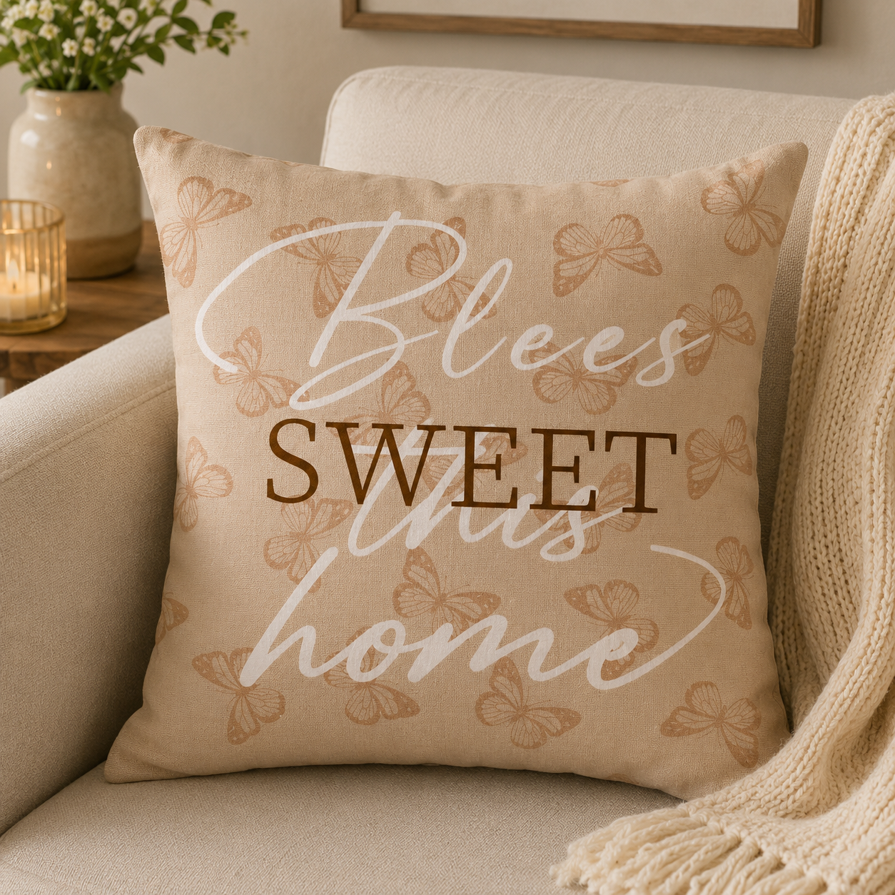 Butterfly Floral Decorative Cushion Covers