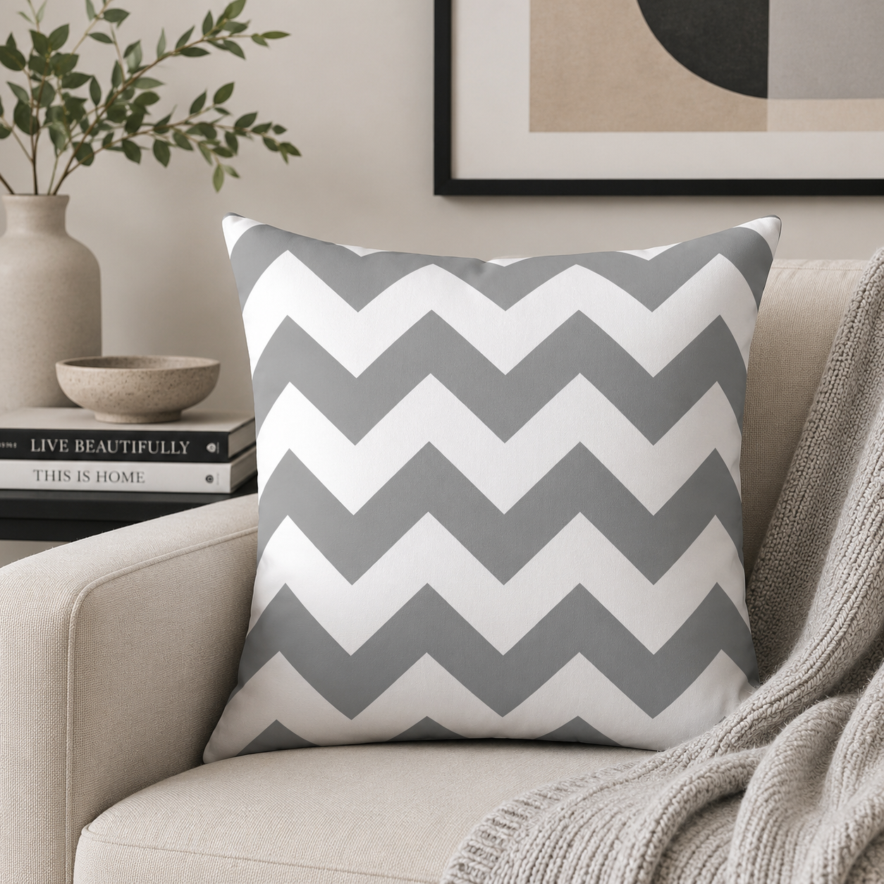 Modern Grey Decorative Cushion Covers