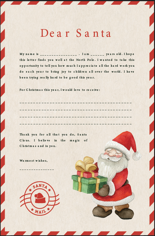 Christmas Cards & Dear Santa Letters