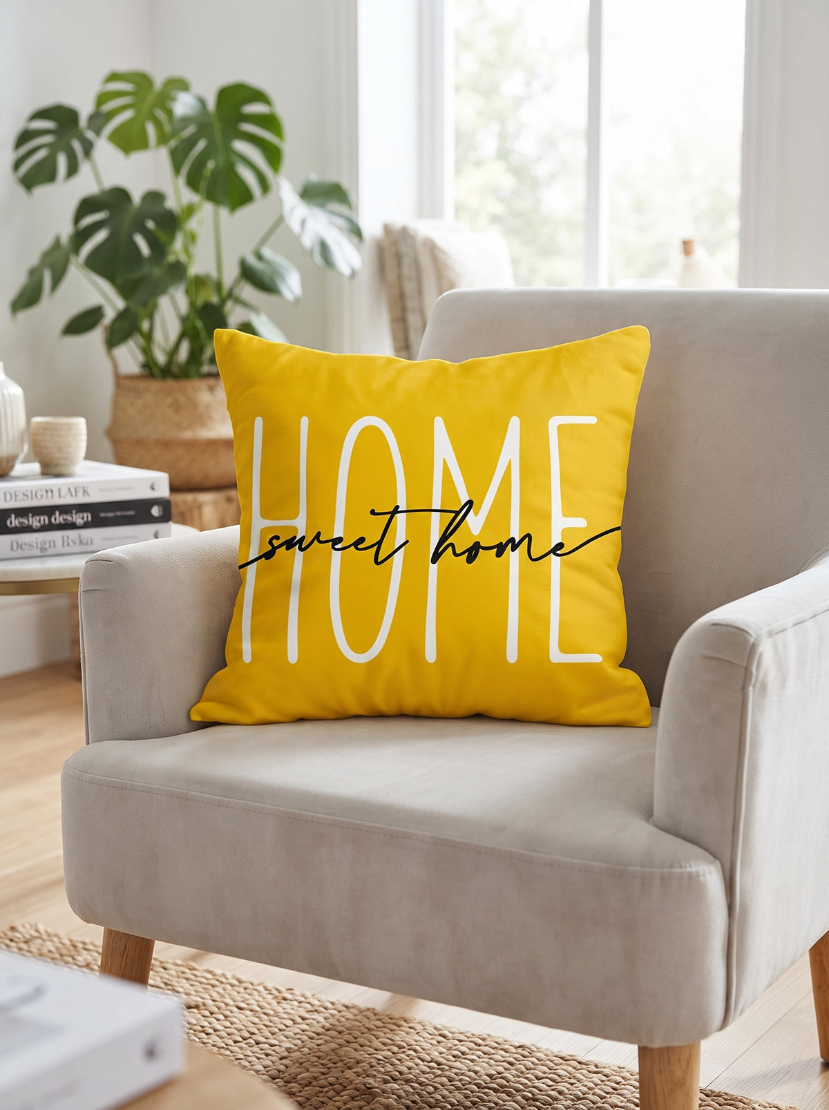 Yellow Floral Cushion Covers