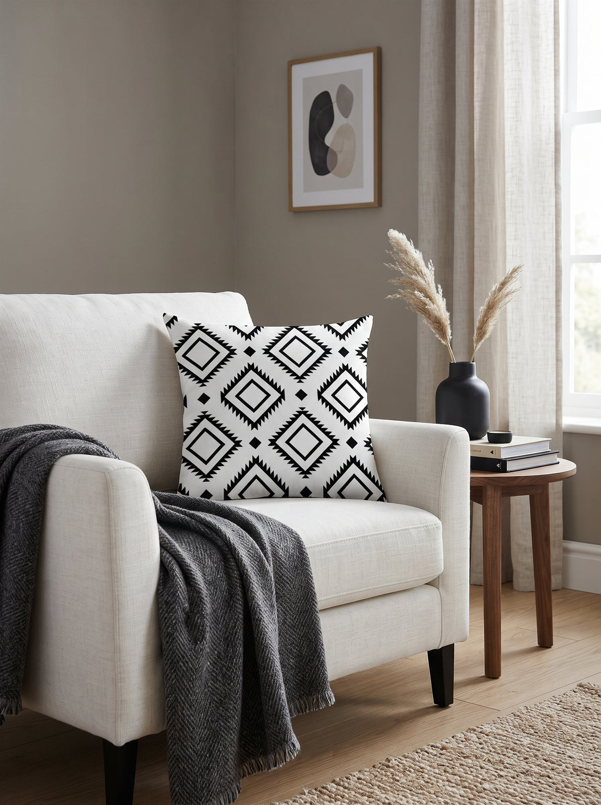 Black & White Graphic Cushion Covers