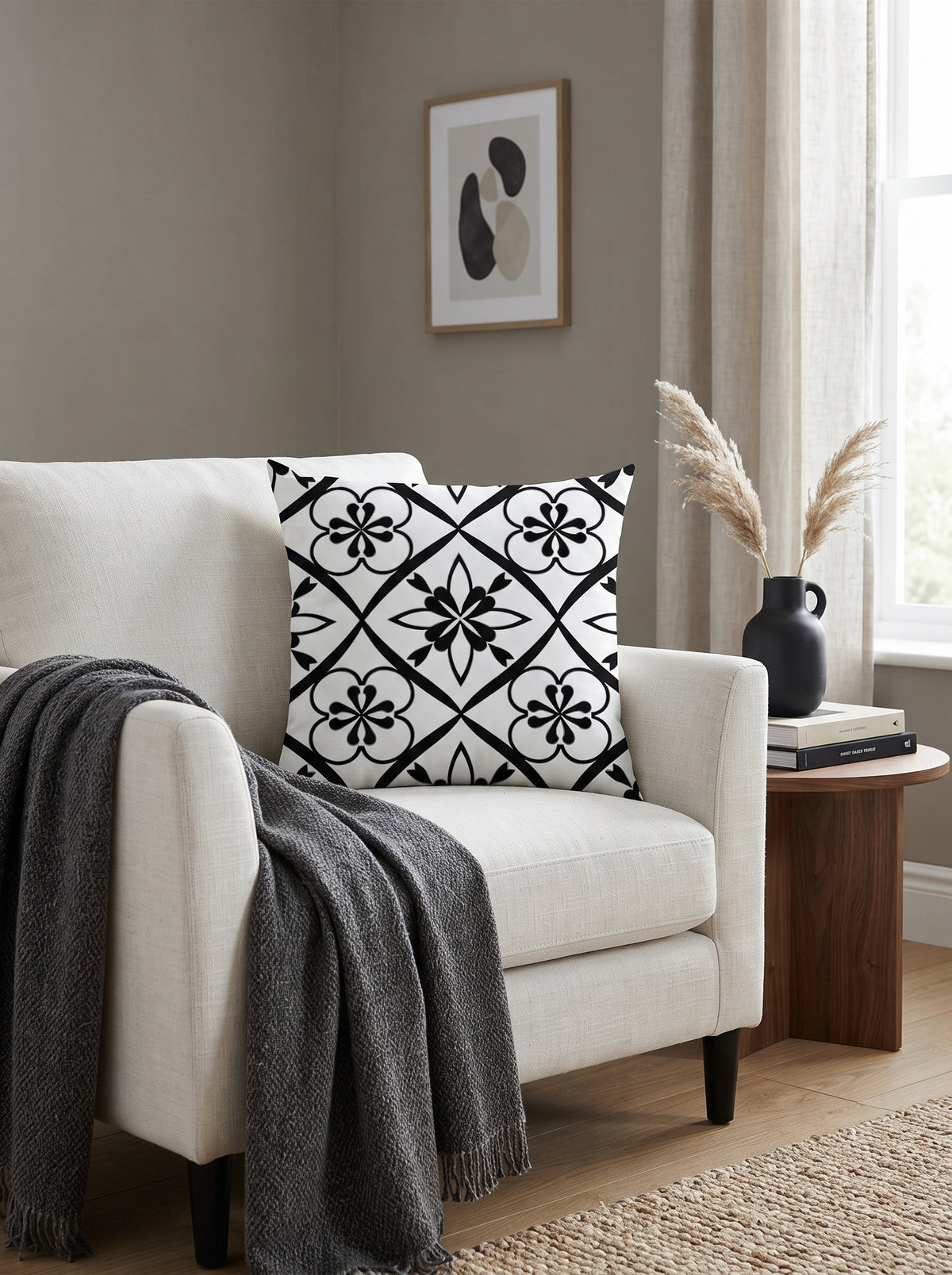 Black & White Graphic Cushion Covers