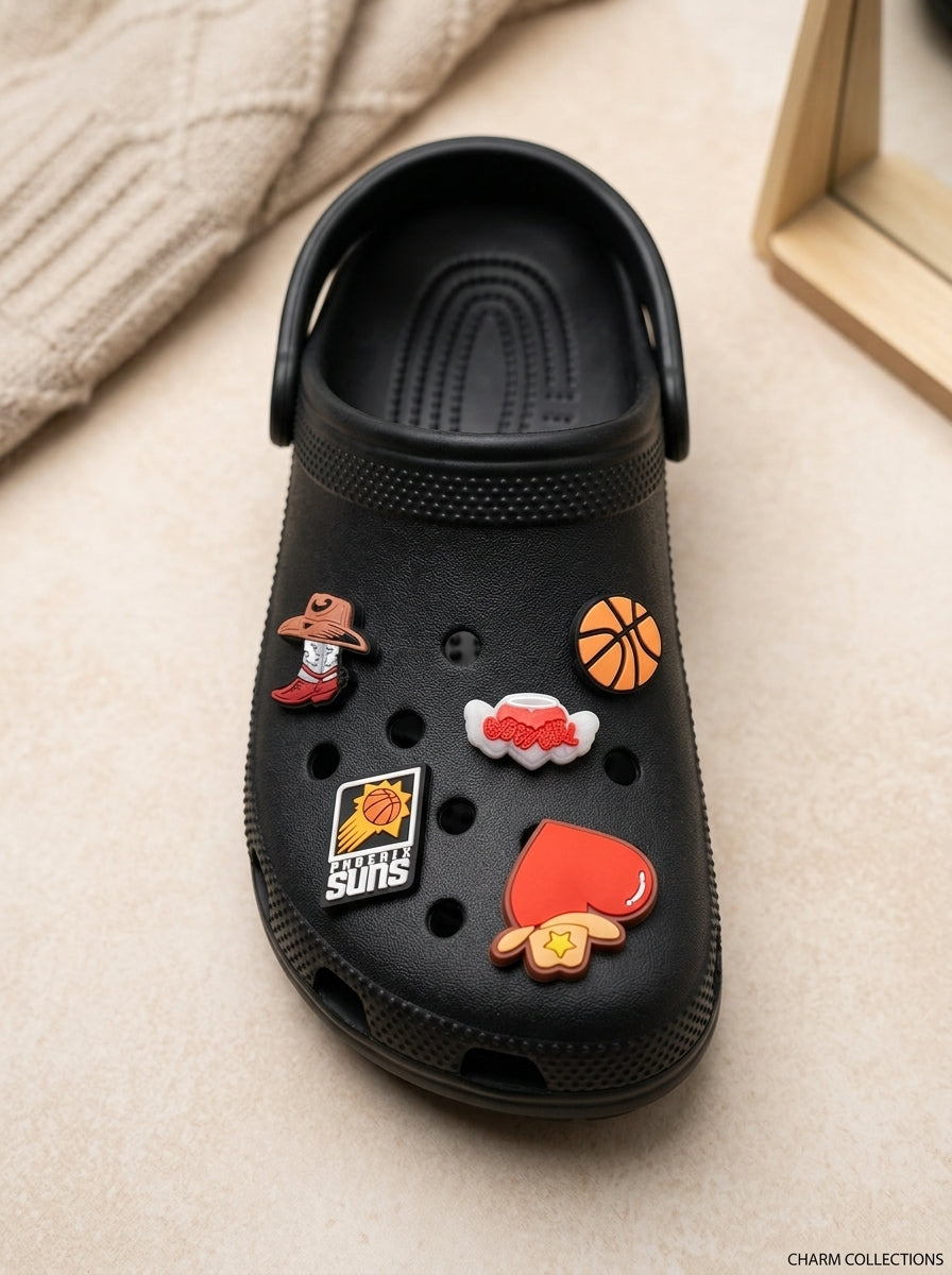 Crocs Enamels Q – Sports & Western Charm Set | 5-Pack