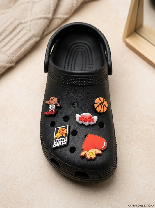 Crocs Enamels Q – Sports & Western Charm Set | 5-Pack