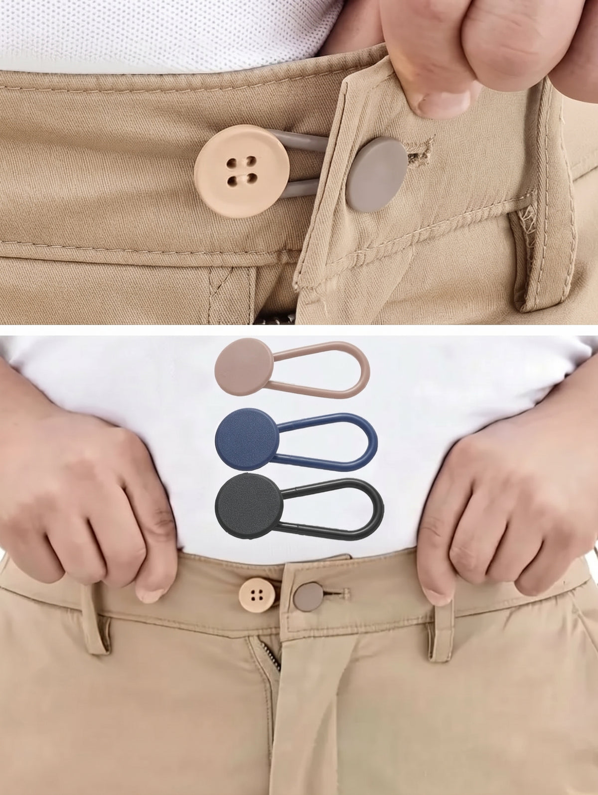 Waistband Button Extenders – Set of 2
