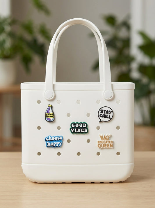 Crocs Enamels T – Text & Quote Charm Set 5-Pack