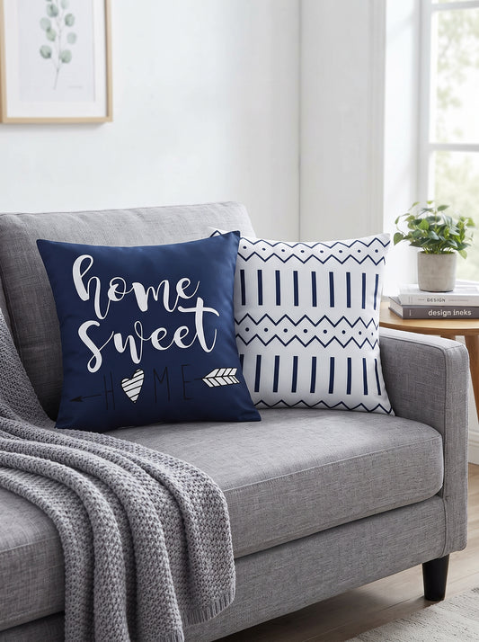 Arrow Heart Geometric Pillow Cover