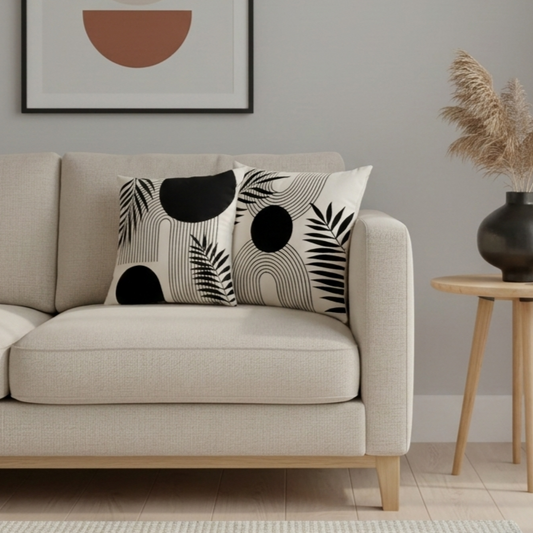Black & White Modern Pillow Cover