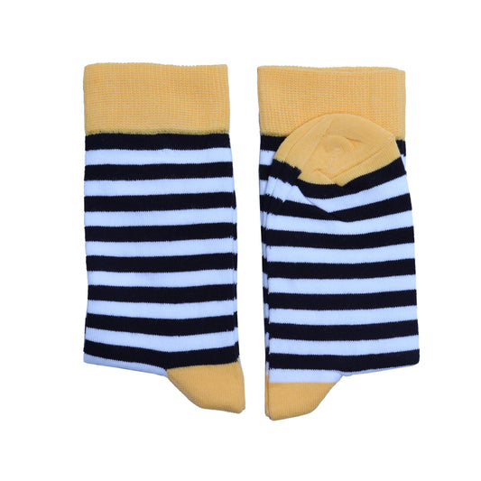 Black & White Bees Socks