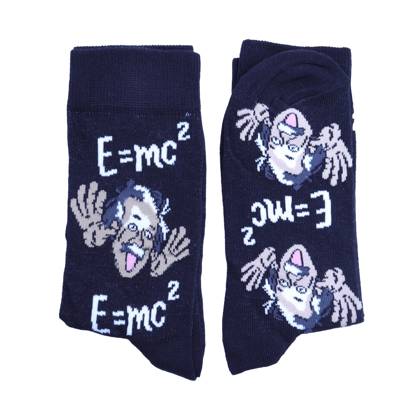 E= MC2 Einstein Socks