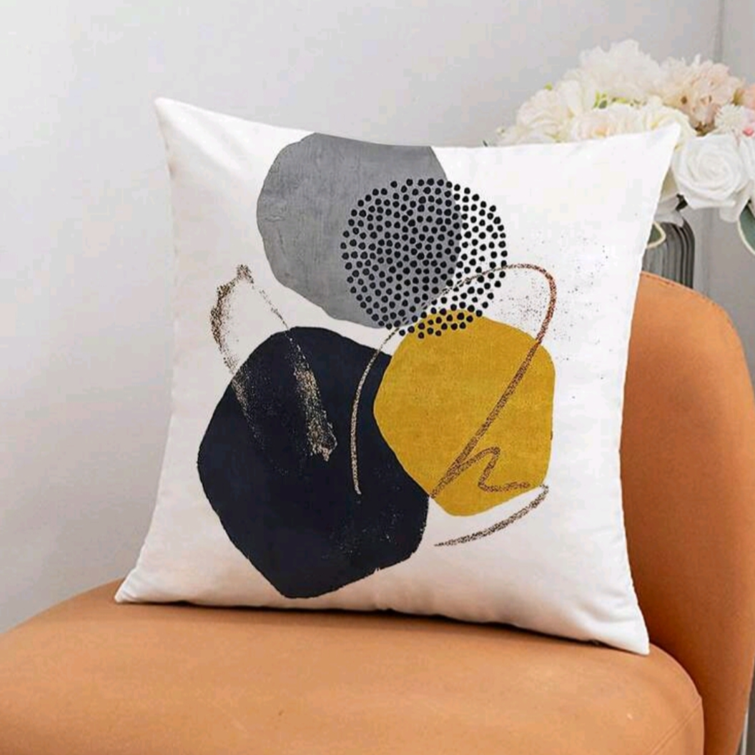 Bohemian Style Abstract Art Pillow Cover