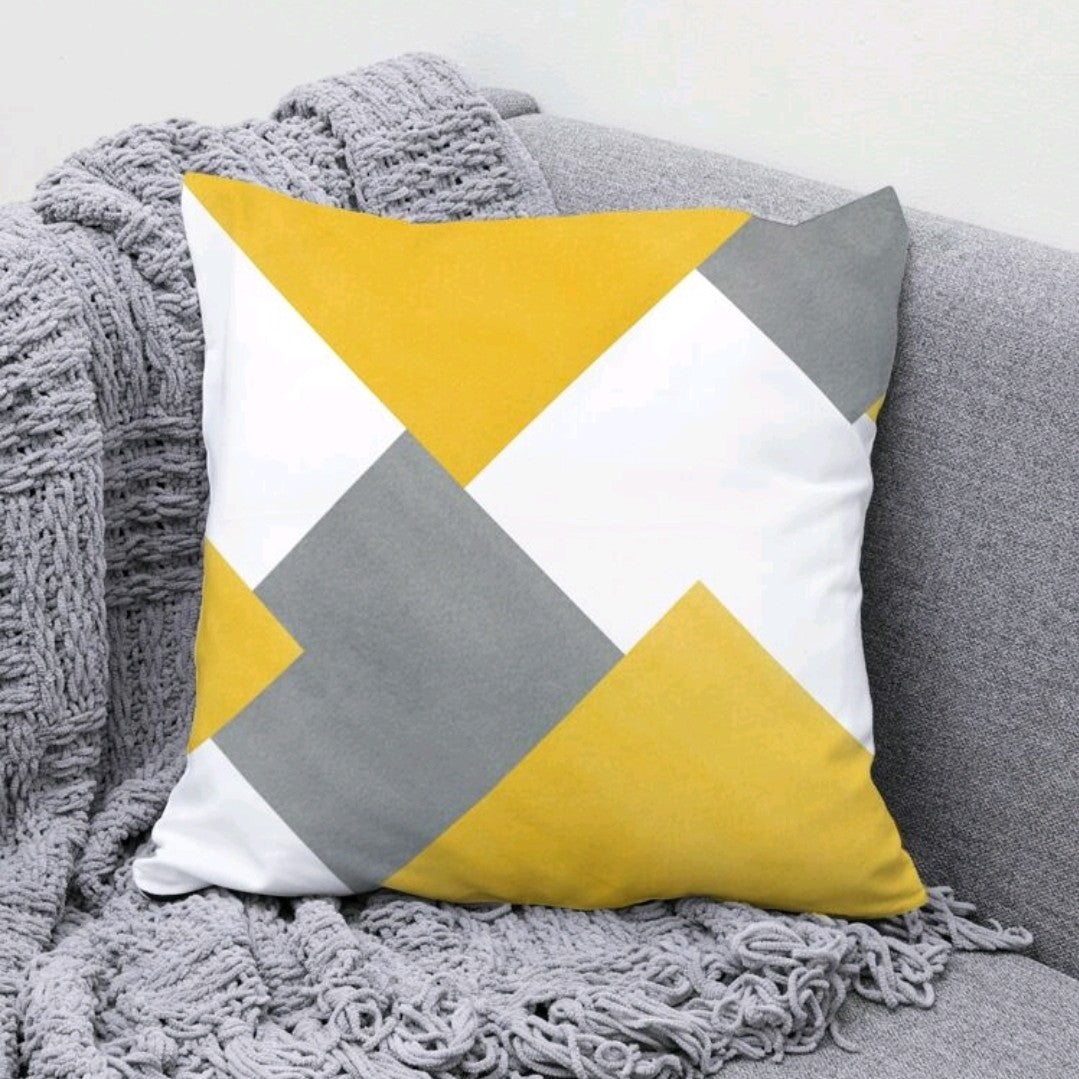 Geometric Pattern Cushion Cover