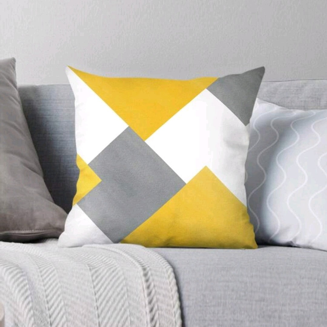 Geometric Pattern Cushion Cover