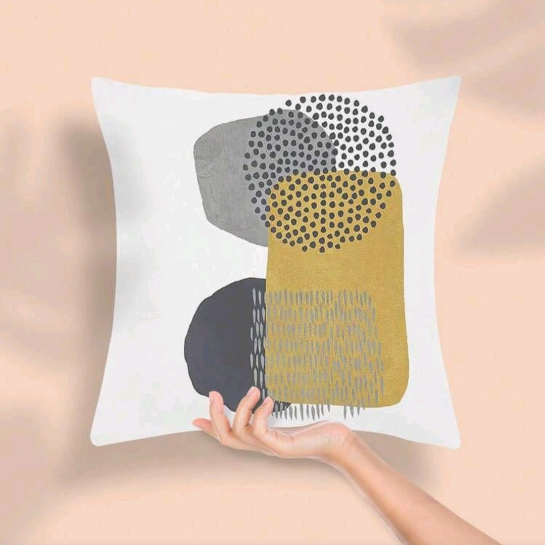 Bohemian Style Abstract Art Pillow Cover